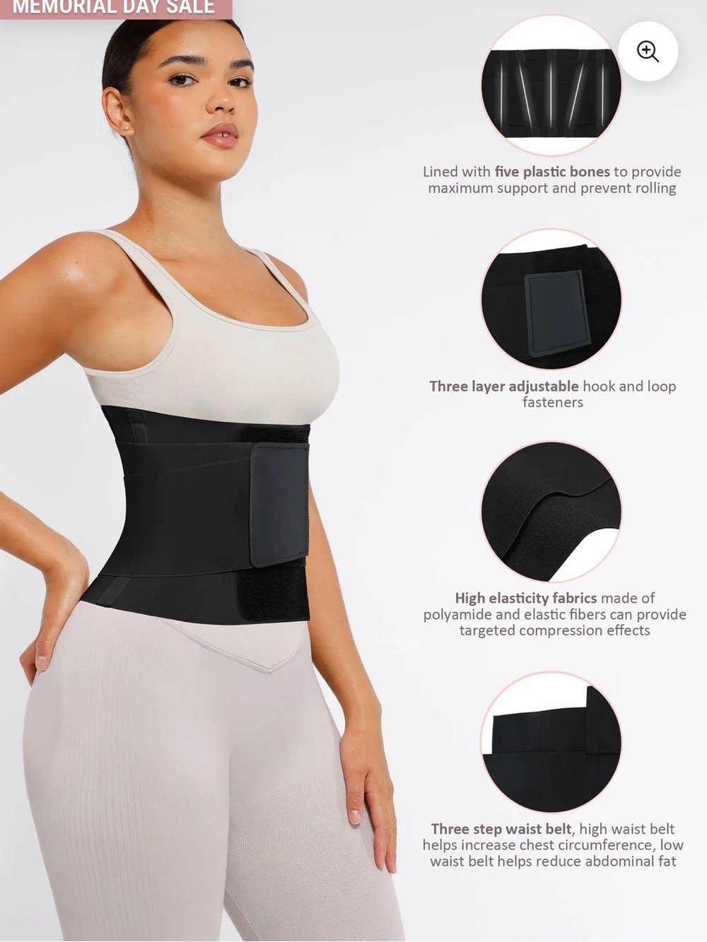 Feelingirl TUMMY CONTROL ADJUSTABLE WAIST TRAINER - Picture 2 of 14